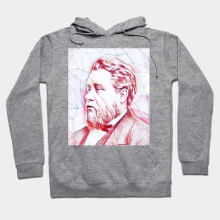 Charles Spurgeon Portrait | Charles Spurgeon Artwork | Line Art Hoodie